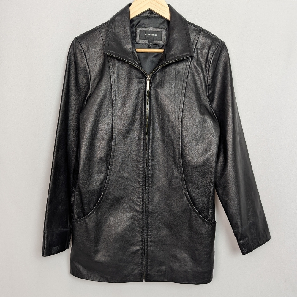 90s Colebrook Black Leather Jacket